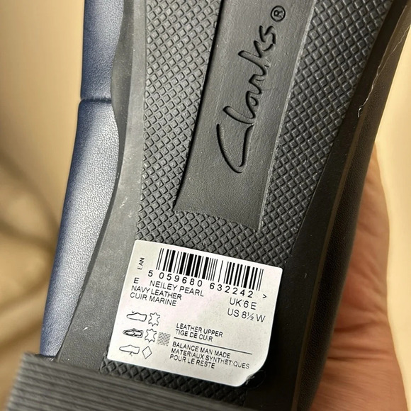 Clark’s women leather shoes, NEW! Chunky heel,Neiley Pearl,comfy,office,classy - Picture 9 of 14